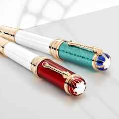 Montblanc 2022 Patron of Art: Limitierte Edition Homage to Albert Füllfederhalter 4810 – Schreibgeräte Füllfederhalter in rot und vergoldet. – Ansicht 4