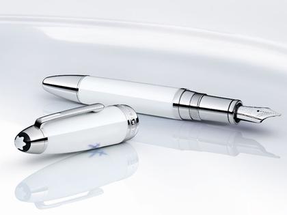 Montblanc Great Masters Füllhalter Porzellan Meissen – Schreibgeräte Füllfederhalter aus 750 Weißgold.