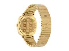 Gucci Grip 35mm PVD gelb Edelstahl weißes Zifferblatt Metallband kaufen