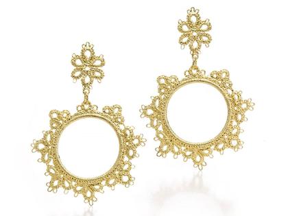 Brigitte Adolph Jewellery Design Mariza Ohrhänger Silber vergoldet – Ohrschmuck Ohrhänger aus 925 Silber und und vergoldet.