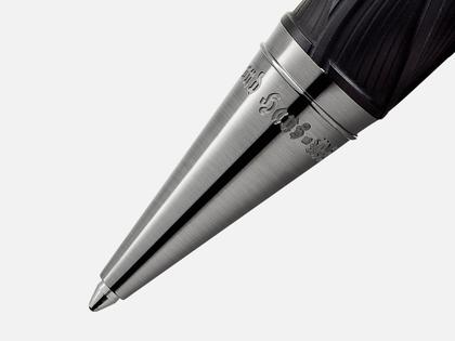 Montblanc Writers Edition                  2022:  Limited Edition Gebrüder Grimm Kugelschreiber – Schreibgeräte Kugelschreiber in schwarz und aus Edelharz und Ruthenium. – Ansicht 2