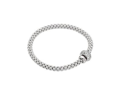 Fope Solo Flex'It Armband Weißgold mit Brillanten 1,14ct M flexibel – Armschmuck Armband aus 750 Weißgold.