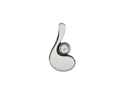 Nordform Design 11 Anhänger mit Bergkristall – Anhänger Anhänger mit Besatz aus 925 Silber.