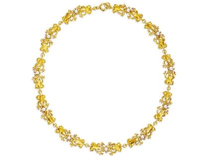 Drachenfels Design Froschkönig Collier mit Perlen – Halsschmuck Collier aus 925 Silber.