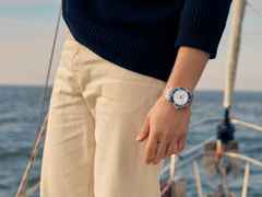 Longines HydroConquest Sylt Edition 2026 Automatik Edelstahl 42mm weißes Zifferblatt Metallband – Herrenuhren Uhr mit Datum aus Edelstahl und Keramik. Das Gehäuse ist rund und silber. Das Edelstahlarmband ist silber. Das Zifferblatt ist ein Index in weiß. – Ansicht 21
