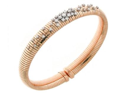 Chimento Stardust Armreif mittel Roségold – Armschmuck Armband aus 750 Rotgold, 750 Weißgold und und .