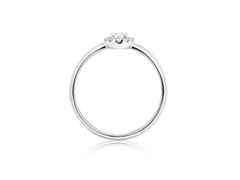 Capolavoro Magnifico Innenring Weißgold mit Brillantrosette – Ringe Ring mit Besatz aus 750 Weißgold. – Ansicht 2