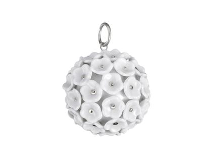 Meissen 1739 Royal Blossom Boule Anhänger Weißgold Schneeballblüte weiß 28mm – Anhänger Anhänger ohne Besatz in weiß und aus 750 Weißgold und Porzellan.