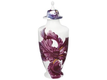 Meissen Limitierte Meisterwerke Deckelvase "Giant Bloom" 102 cm – Porzellanwaren Porzellanvase in weiß und aus Porzellan.
