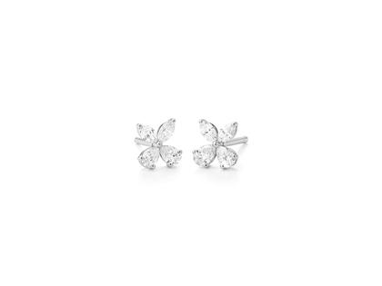 Ohrschmuck Ohrstecker aus 750 Weißgold.