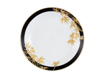 Meissen Cosmopolitan "Golden Bamboo" Suppenteller Porzellan mit Golddekor 20,5cm – Porzellanwaren Tafelporzellan in weiß und aus Porzellan.