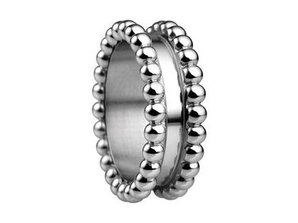 Bering Arctic Symphony Außenring schmal Kugeln Edelstahl – Ringe Ring aus Edelstahl.