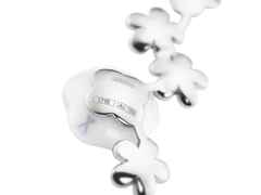 Meissen Blossom Blütencollier 5 Blüten Weißgold mit Brillanten und Meissen Porzellan – Halsschmuck Kette mit Anhänger aus 750 Weißgold. – Ansicht 2