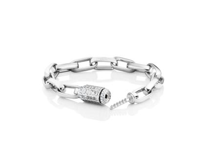 Capolavoro Love Lock 01 Armband Weißgold 17cm mit Brillanten 0,323ct – Armschmuck Armband aus 750 Weißgold. – Ansicht 2