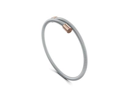 Niessing Colette Elementyx Embrace Zylinder Armreif Platinum/Rosewood 56mm – Armschmuck Armreif in silber und aus 750 Weißgold und 950 Platin.