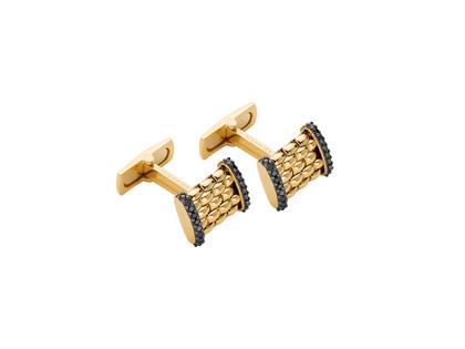 Herrenschmuck Manschettenknöpfe aus 750 Gelbgold.