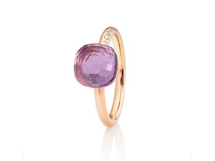 Capolavoro Happy Holi Ring Roségold mit Amethyst – Ringe Ring mit Besatz aus 750 Rotgold.