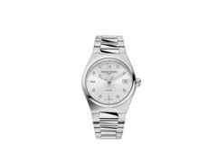 Frederique Constant Highlife Ladies Quarz Edelstahl 31mm silberfarbenes Zifferblatt Metallband – Damenuhren Uhr mit Datum aus Edelstahl. Das Gehäuse ist rund und silber. Das Edelstahlarmband ist silber. Das Zifferblatt ist ein Index in silber.
