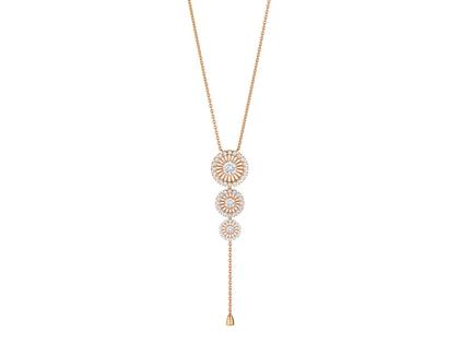 Jörg Heinz Swing Boho Trio Collier Roségold 45cm mit Brillanten 0,849ct – Halsschmuck Collier in roségold und aus 750 Rotgold.