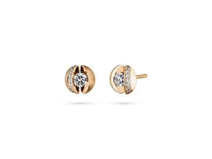 Schaffrath Calla Ohrstecker   Roségold mit Brillanten 0,46 – Ohrschmuck Ohrstecker aus 750 Rotgold.