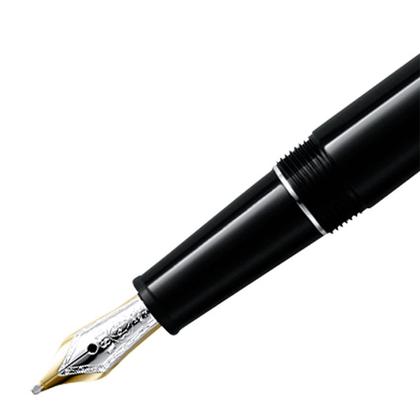 Montblanc Meisterstück Classique  Füllfederhalter Edelharz platinumbeschichtet – Schreibgeräte Füllfederhalter aus 585 Gelbgold/Weißgold, Edelharz und und . – Ansicht 2