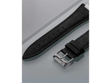 Frederique Constant Highlife Moonphase Date Manufacture Time+Tide Automatik Edelstahl 39mm schwarzes Onyx Zifferblatt – Herrenuhren Uhr mit Datum aus Edelstahl und Leder. Das Gehäuse ist rund und silber. Das Edelstahlarmband ist silber. Das Zifferblatt ist ohne Zeichen und schwarz. – Ansicht 11