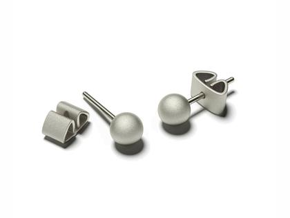 Ohrschmuck Ohrstecker aus Silber-Gold Legierung - 90 S.