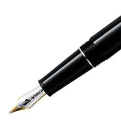 Montblanc Meisterstück Classique  Füllfederhalter Edelharz platinumbeschichtet – Schreibgeräte Füllfederhalter aus 585 Gelbgold/Weißgold, Edelharz und und . – Ansicht 2