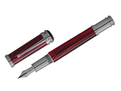 Montblanc Writers Edition                      2026: Hommage to Bram Stoker Limited Edition Füllfederhalter M – Schreibgeräte Füllfederhalter in rot und aus Edelharz, Metall, rhodiniert und Ruthenium.