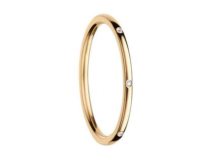 Bering Arctic Symphony Innenring schmal Zirkonia Edelstahl IP Gelb – Ringe Ring mit Besatz aus Edelstahl, IP beschichtet und und .