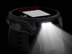 Garmin Fenix 9 faserverstärktes Polymer 47mm digitales Display schwarzes Silikonband – Herrenuhren Uhr Multifunktion aus Kautschuk, Kunststoff und Titan. Das Gehäuse ist rund und grau. Das Kautschuk / Kunststoff / Silikon Armband ist schwarz. Das Zifferblatt ist digital und schwarz. – Ansicht 6