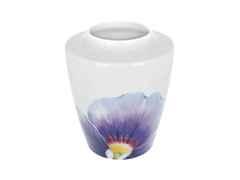 Meissen Giant Bloom Vase "Stiefmütterchen" 21 cm – Porzellanwaren Porzellanvase in weiß und aus Porzellan.