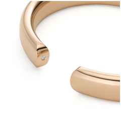 IsabelleFa Flix.Flex Armreif oval Roségold 11mm – Armschmuck Armspange aus 750 Rotgold. – Ansicht 2