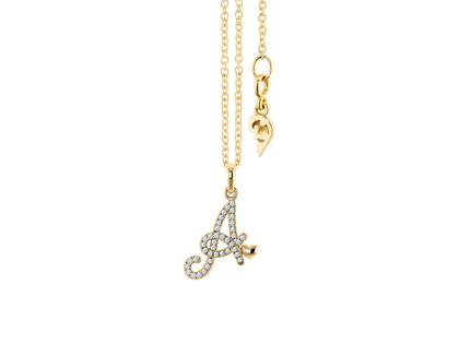 Capolavoro Poesia Anhänger Buchstabe Gelbgold mit Brillanten 0,160ct – Anhänger Anhänger mit Besatz aus 750 Gelbgold. – Ansicht 2