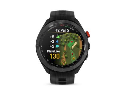 Garmin Approach S70 Smartwatch Kunststoff 47mm digitale Anzeige schwarzes Silikonband – Herrenuhren Uhr Multifunktion aus Keramik und Kunststoff. Das Gehäuse ist rund und schwarz. Das Kautschuk / Kunststoff / Silikon Armband ist schwarz. Das Zifferblatt ist digital und schwarz.