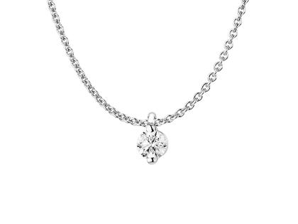 Halsschmuck Kette mit Anhänger aus 585 Weißgold.
