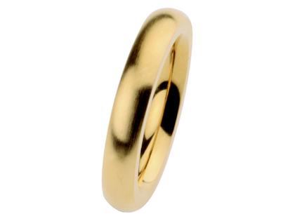 Ernstes Design R257V Ring – Ringe Trauring aus Edelstahl und und vergoldet.