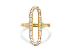 Nanis Libera Ring Gelbgold mit Brillanten vollausgefasst groß – Ringe Ring mit Besatz aus 750 Gelbgold.