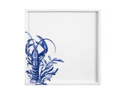 Meissen Blue Treasures Platte "Hummer" 25 x 25 cm – Porzellanwaren Tafelporzellan in weiß und aus Porzellan.