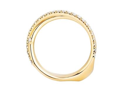 Capolavoro Magnifico Außenring "Jaquet" Gelbgold doppelt – Ringe Ring mit Besatz in gelbgold und aus 750 Gelbgold. – Ansicht 2