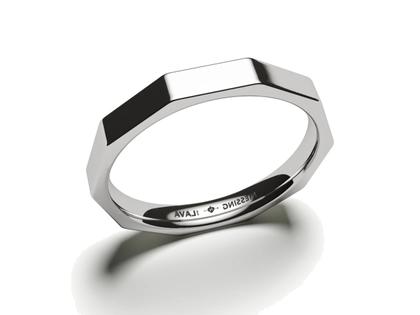 Ringe Ring in grau und aus Silber-Gold Legierung - 90 S.