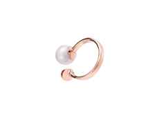 Meissen Pearl Collection  Circle Ring Roségold mit weißer Perle aus Meissener Porzellan® – Ringe Ring aus 750 Rotgold, Porzellan und und . – Ansicht 2