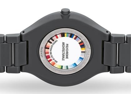 Rado True Thinline Les Couleurs Le Corbusier Quarz Keramik Iron Grey 32010 – Damenuhren Uhr ohne Datum aus Keramik und Titan. Das Gehäuse ist rund und grau. Das Keramikarmband ist grau. Das Zifferblatt ist ein Index in grau. – Ansicht 2