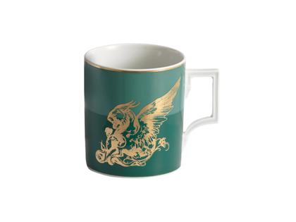 Meissen MUG Collection Henkelbecher "Geflügelte Löwin" – Porzellanwaren Tafelporzellan in weiß und aus Porzellan und vergoldet.
