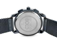 Juwelier Roller Movado Bold Quarz Edelstahl PVD-Blau 42mm blaues Zifferblatt Metallband 3600633 Occasion Neu – Herrenuhren Chronograph aus Edelstahl und PVD beschichtet. Das Gehäuse ist rund und blau. Das Edelstahlarmband ist blau. Das Zifferblatt ist arabisch Index und blau. – Ansicht 2