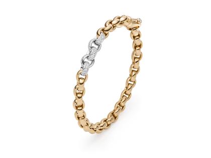 IsabelleFa ChaCha Armband Roségold 6mm Pavé – Armschmuck Armband aus 750 Gelbgold.