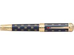 Montblanc 2021 Patron of Art: Limitierte Edition Napoleon Bonaparte Füllfederhalter 4810 – Schreibgeräte Füllfederhalter in blau und vergoldet. – Ansicht 2