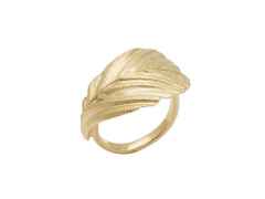Heiring Faggio Ring Groß Silber gelbvergoldet – Ringe Ring aus 925 Silber, PVD beschichtet und und .