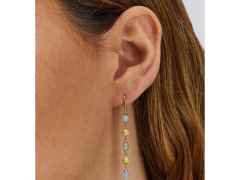 Nanis Dancing in the Rain Azure Ohrhänger Gelbgold Milky Aquamarin – Ohrschmuck Ohrhänger aus 750 Gelbgold. – Ansicht 3
