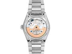 Frederique Constant Highlife Perpetual Calendar Manufacture Automatik Edelstahl 41mm blau-graues Zifferblatt Metallband – Herrenuhren Uhr mit Kalender aus Edelstahl. Das Gehäuse ist rund und silber. Das Edelstahlarmband ist silber. Das Zifferblatt ist ein Index in grau. – Ansicht 2